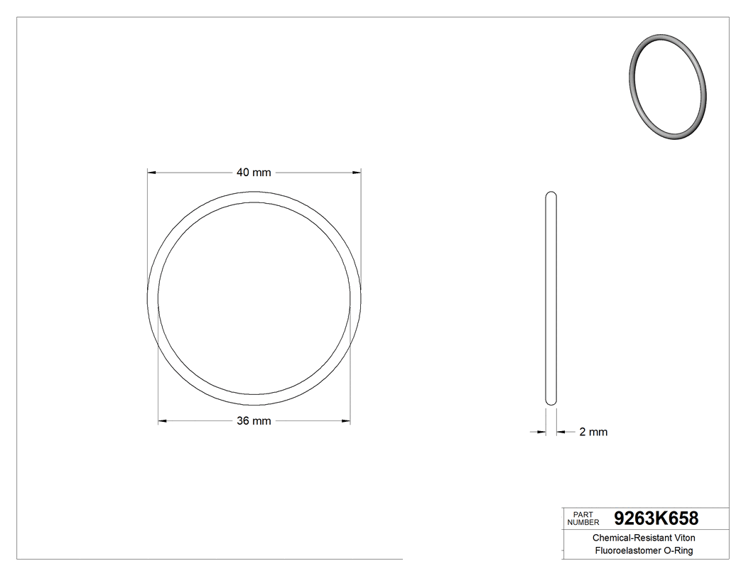 Technical drawing - 9263K658